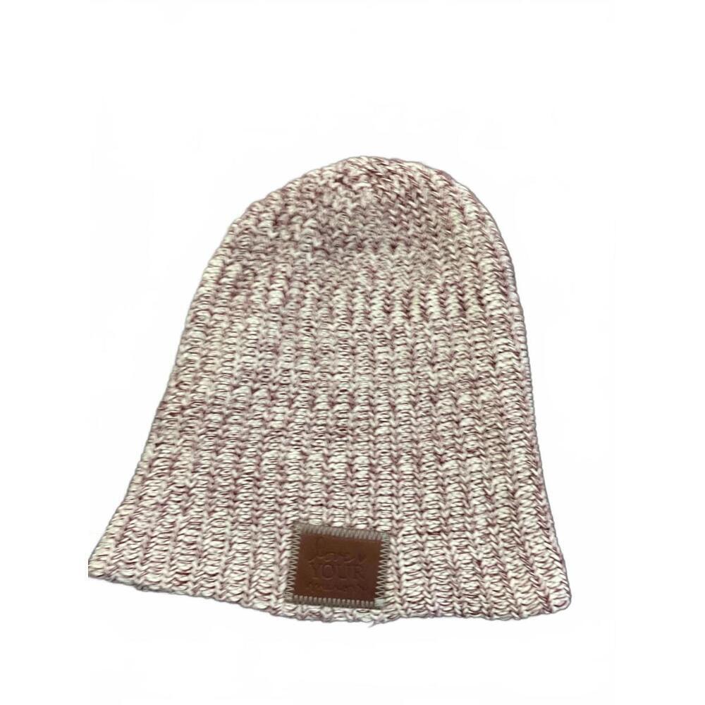 Love Your Melon Burgundy Marled Knit Beanie
